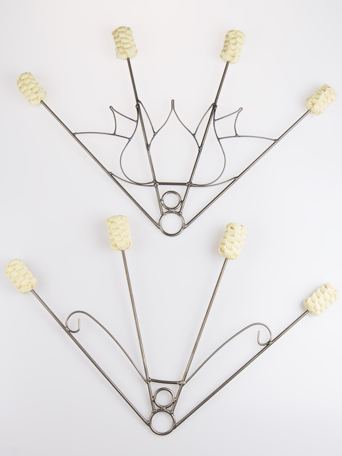 Lotus and Tulip Fans fire dance fan