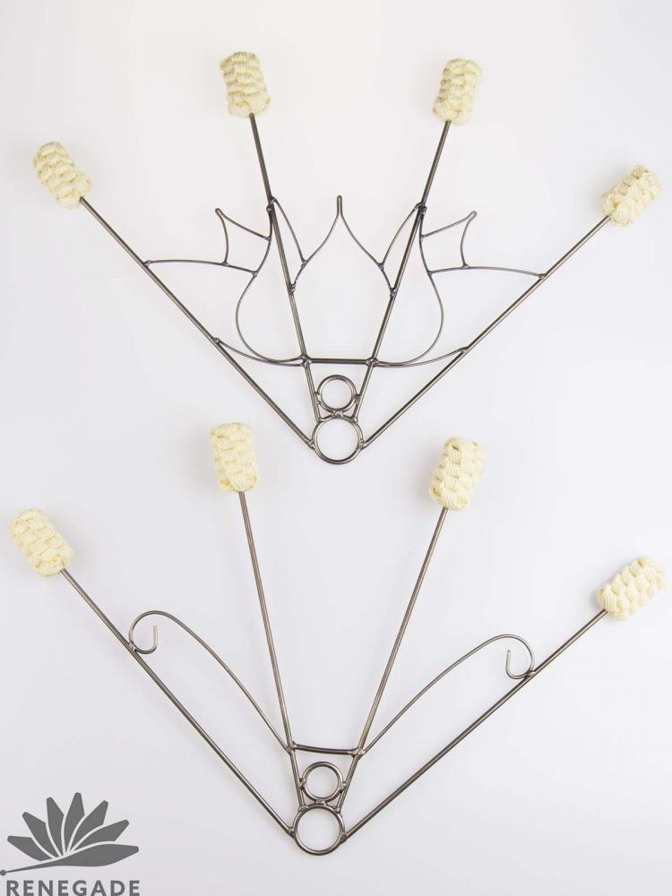 Lotus and Tulip Fire Fans fire dancing fan