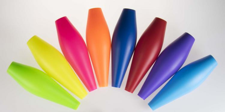 Renegade 85mm + Fiberglass Dowel body colors juggling pin body colors