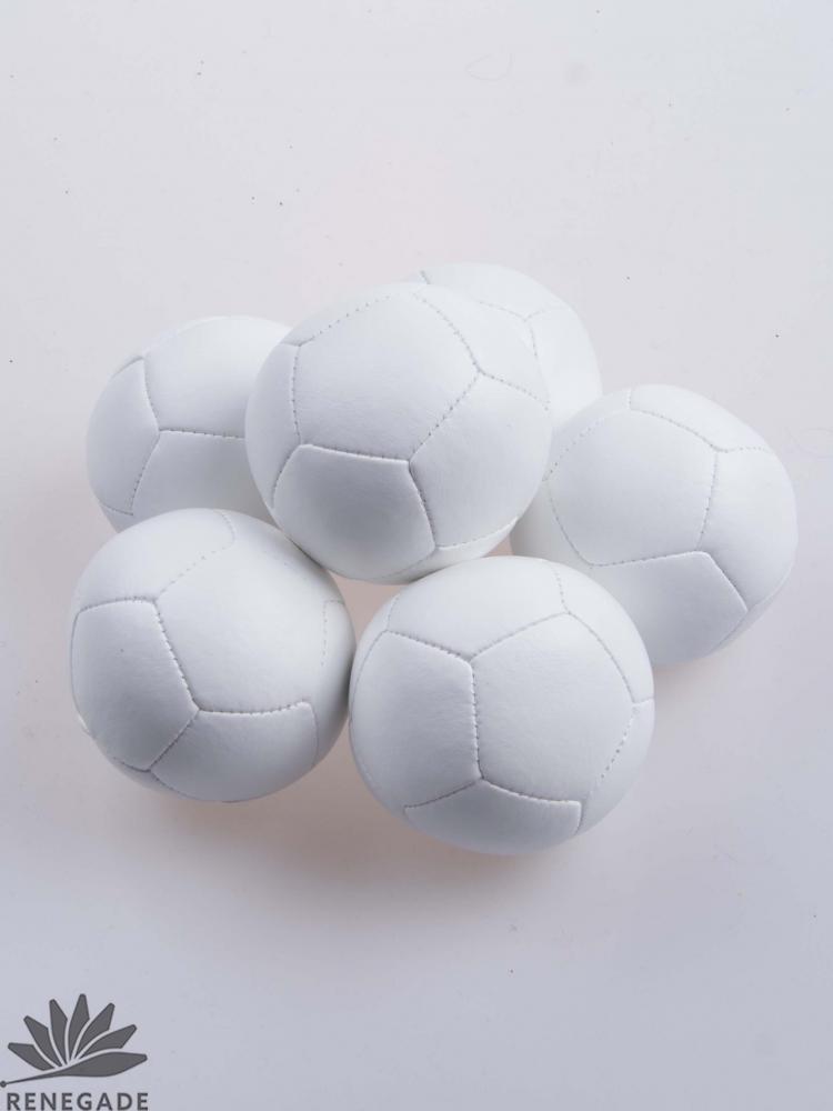 White PU Beanbag Twelve Panel (68mm, 127 grams) twelve panel jugglng ball