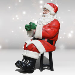 Huge Sitting Santa
