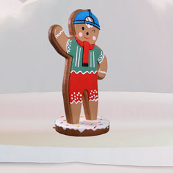 Outdoor gingerbread boy
