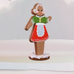 Outdoor gingerbread woman