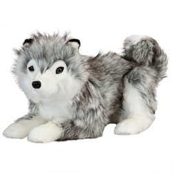 Stuffed Husky dog